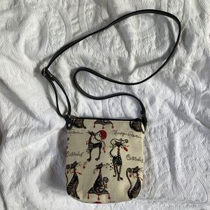 SIGNARE Catitudes FANCY CATS Cat  TAPESTRY CROSSBODY BAG Small